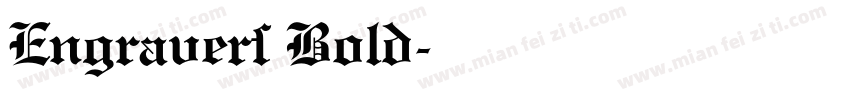 Engravers Bold字体转换